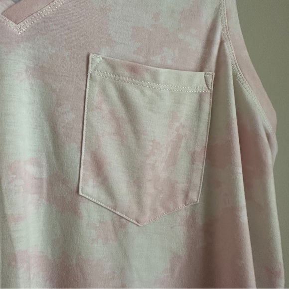 Toad & Co Swifty Pocket Tank Pink Tie-Dye Size Large - Picture 4 of 7